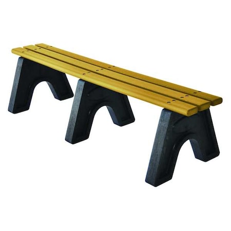 Ultrasite PB 4CEDSPOE Outdoor Bench, 72 in. L, 16 in. H, Woodtone