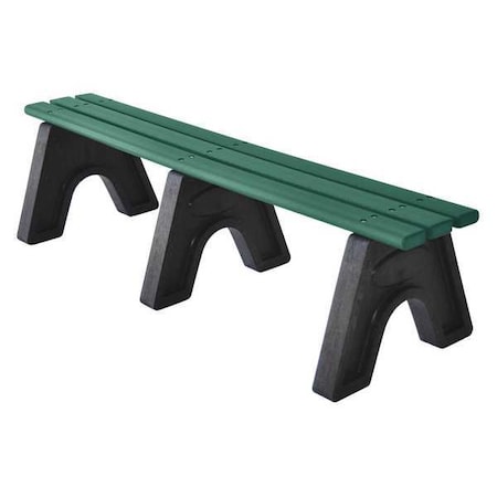Ultrasite PB 6GRESPOE Outdoor Bench, 72 in. L, 48 in. H, Green