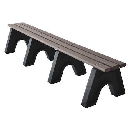 Ultrasite PB 8GRASPOE Outdoor Bench, 96 in. L, 48 in. H, Gray