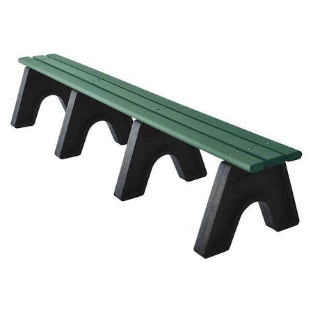 Ultrasite PB 8GRESPOE Outdoor Bench, 96 in. L, 48 in. H, Green