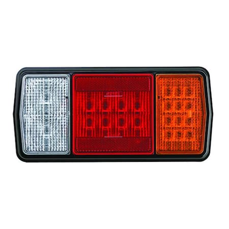 J.W. Speaker 265 Stop/Turn/TailLight, Rectangula, Amber, Black