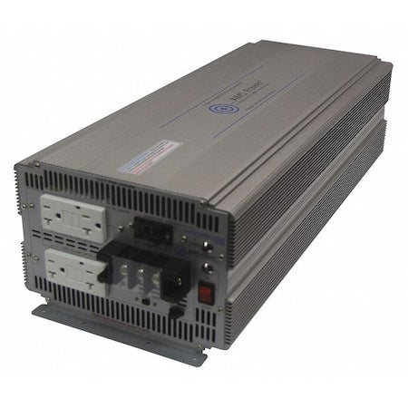 Aims Power PWRIG500012120S Power Inverter, Pure Sine, 1,0000 W Peak, 5,000 W Continuous, 4 Outlets