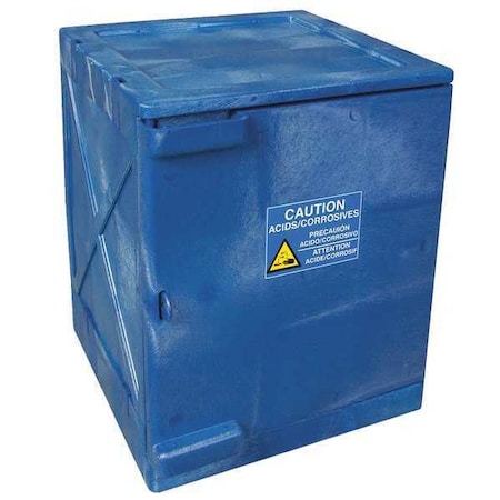 Eagle MFG M04CRA Hazardous Material Storage Cabinet, 4 gal, 2 Shelves, Polyethylene, 18 in W x 22 in H x 18 in D