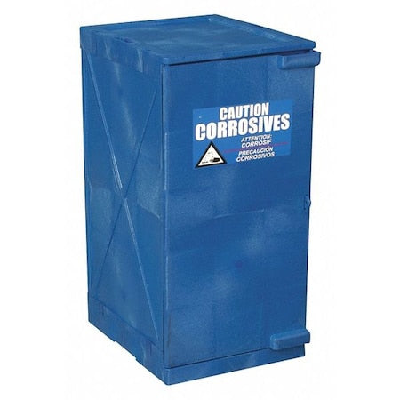 Eagle MFG M12CRA Hazardous Material Storage Cabinet, 12 gal, 2 Shelves, Polyethylene, 18 in W x 36 in H x 22 in D