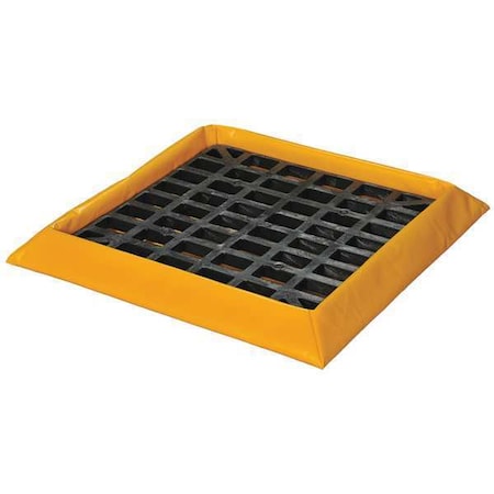 Eagle MFG T8106G Spill Tray, Yellow, Rectangle, 60 gal