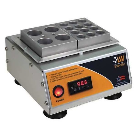LW Scientific DBL-24PL-15DP Digital Dry Bath, 24x15mL Test Tubes
