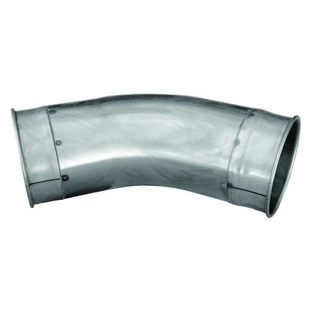Nordfab 8010003676 Round 30 Degree Elbow, 5 in Duct Dia, Galvanized Steel, 14 ga GA, 7 in W, 7