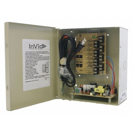 Invid Tech IPS-DCR16-12-2UL Power Supply, Input 110V AC, 16VA Rating