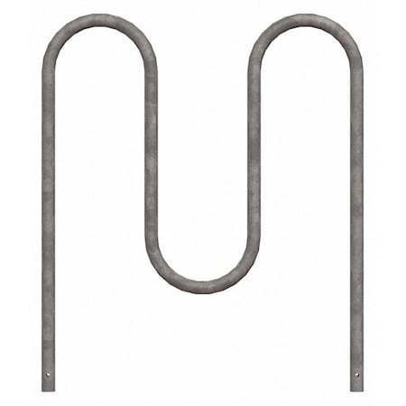 Madrax QS-WP36-5-IG-G Bike Rack, Silver Color, 5 Cap., 39