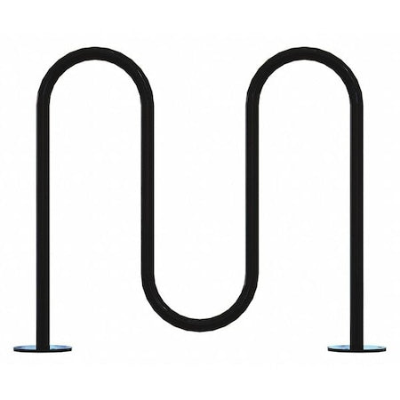 Madrax QS-WP36-5-SF-B Bike Rack, Black Color, 5 Cap., 39
