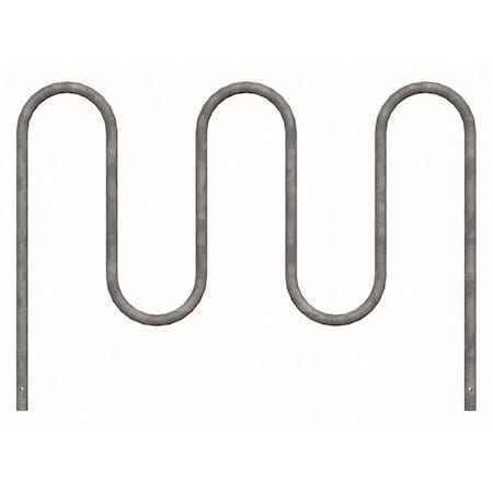 Madrax QS-WP36-7-IG-G Bike Rack, Silver Color, 7 Cap., 64