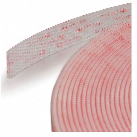 3M .500SJ3560/30FT Reclosable Fastener, VHB Acrylic Adhesive, 30 ft, 1/2 in W, Clear