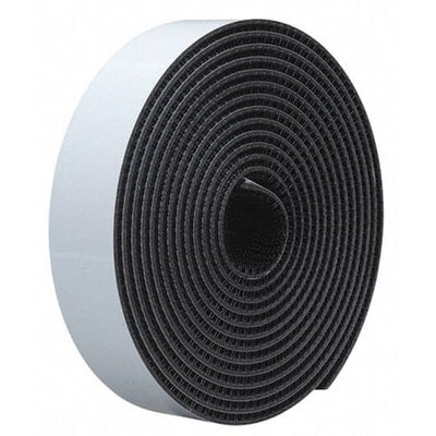 3M .500SJ3540 Reclosable Fastener, Rubber Adhesive, 150 ft, 1/2 in W, Black