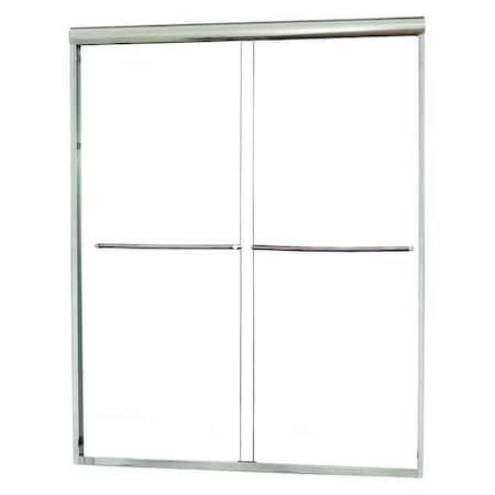 FGI CVSS4472-CL-SV Shower Door, Aluminum, Silver, 44