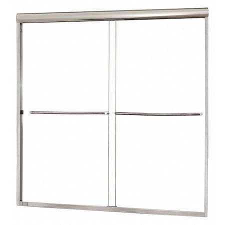 FGI CVST6060-CL-SV Tub Door, Aluminum, Silver, 60