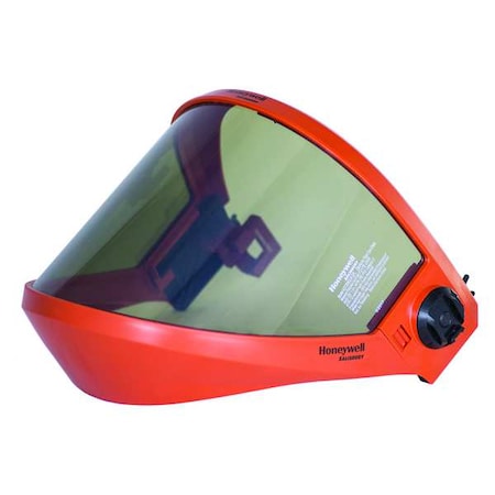 Salisbury AS1000U-SPL Face Shield Assembly, Bronze Visor, 10 in Height, Anti-Fog, Scratch-Resistant Lens