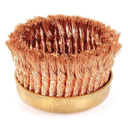 Ampco Safety Tools CB-60-KT Nonsparking Knot Wire Cup Wire Brush, 6