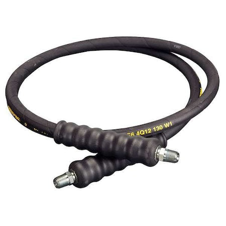 Enerpac H9206Q 6 ft., Heavy-duty Rubber High Pressure Hydraulic Hose, .25 in. Internal Diameter