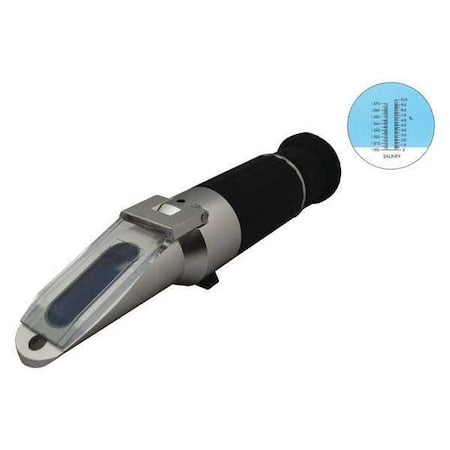 Laxco RHS-10ATC Analog Refractometer, Salinity, 1 in.W