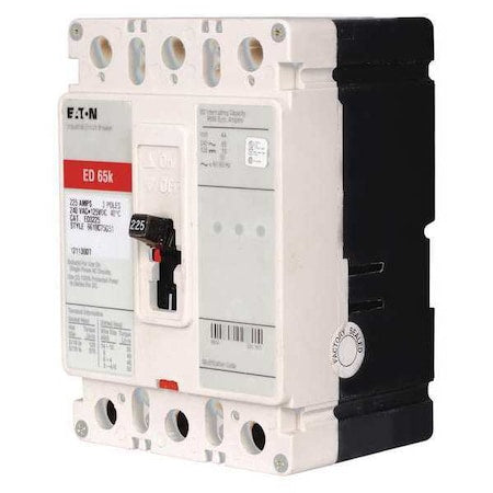 Eaton ED3125 Molded Case Circuit Breaker, ED Series, 125A, 3 Pole, 240V AC, 65kA at 240V AC
