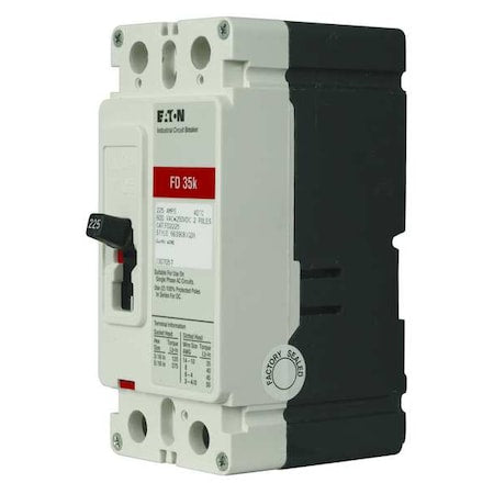 Eaton FD2020 Molded Case Circuit Breaker, FD Series, 20A, 2 Pole, 600V AC, 65kA at 240/277V AC