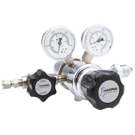Harris KH1054 High Purity Gas Regulator, Carbon Dioxide, Two Stage, 0.825