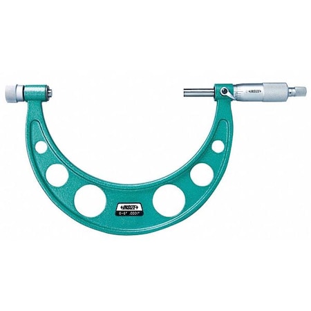 Insize 3206-4 Outside Micrometer, Ratchet Thimble