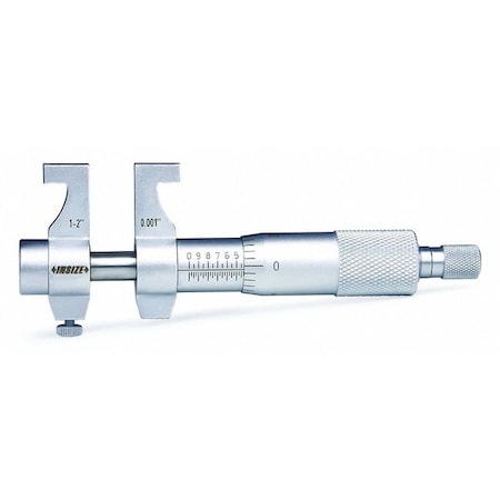Insize 3220-2 Inside Micrometer, Adjustable Rod Type, 1 to 2
