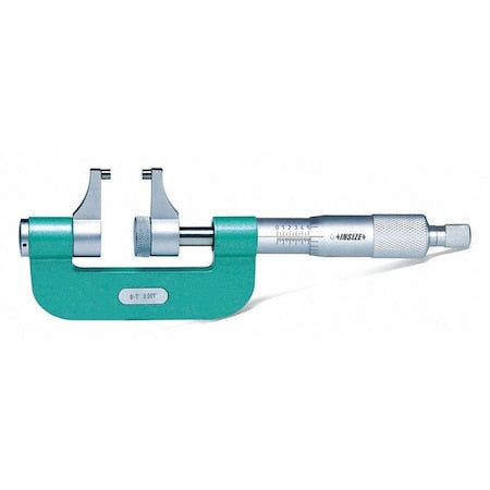 Insize 3238-1 Caliper Micrometer, Flat Anvil, Mechanical