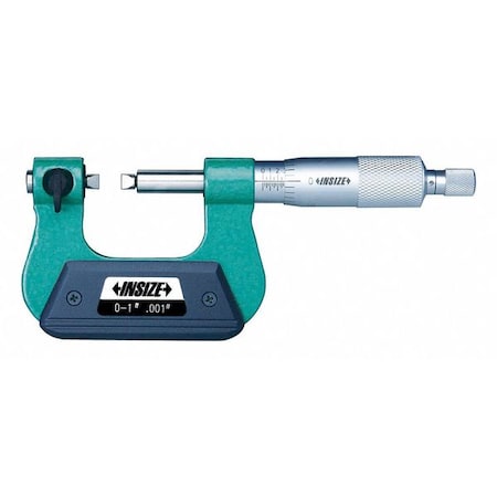 Insize 3281-5 Screw Thread Micrometer, Flat Anvil