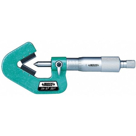 Insize 3290-203 V-Anvil Micrometer, V-Shaped Anvil