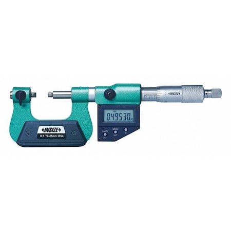 Insize 3581-100E Screw Thread Micrometer, Flat Anvil