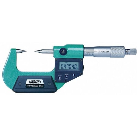 Insize 3530-25E Electronic Outside Micrometer, 0 to 1