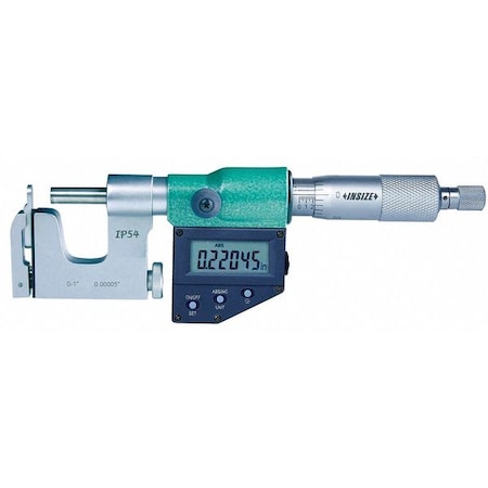 Insize 3562-25E Anvil Micrometer, Interchangeable Anvil