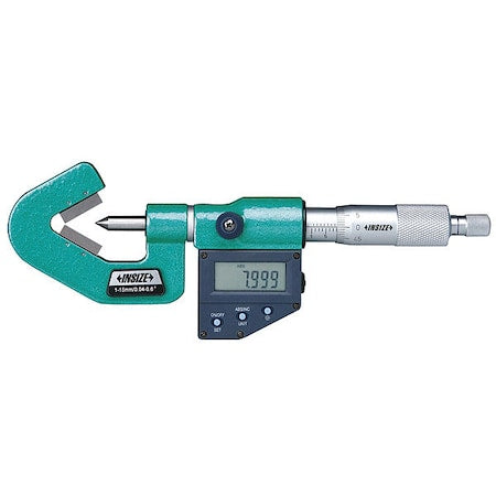 Insize 3590-857E V-Anvil Micrometer, V-Shaped Anvil