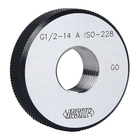 Insize 4635-1A14N Pipe Ring Gage, Thread Size 1/2