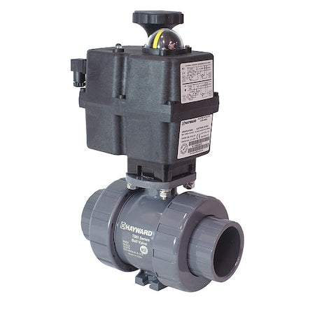 Hayward Flow Control ECPTBH107STE Ball Valve, Actuated, Electric, On/Off, 3/4