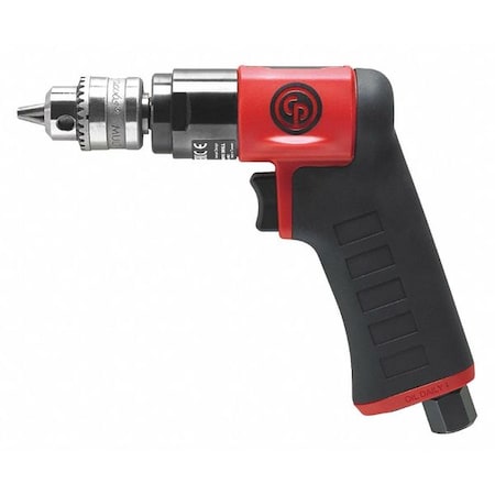 Chicago Pneumatic CP7300C Air-Powered Drill, 1/4 in, NPT, Keyed