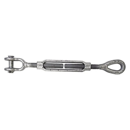 Crosby TB034CR07 Turnbuckle, Jaw and Eye, Steel, 3/4 in Dia.