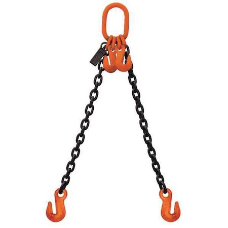 Stren-Flex SF1220G10DOGA Chain Sling, 3/8 in Size, G100,20 ft L, DOG