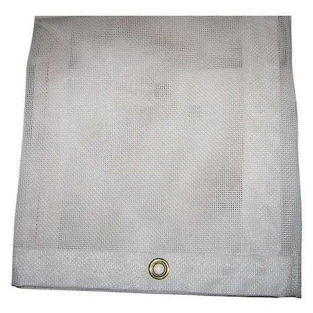 Mauritzon MBT-12-01-2030 Standard Duty Tarp, 19 ft 6 in x 19 ft 6 in, 5 Mil, White, Vinyl, Tear Resistant, UV Resistant
