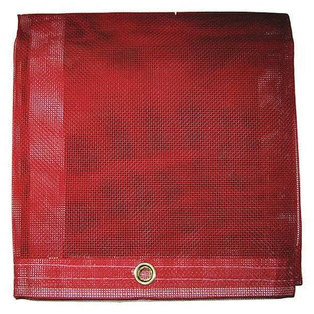 Mauritzon MBT-12-00-1220 Standard Duty Tarp, 11 ft 8 in x 19 ft 6 in, 5 Mil, Red, Vinyl, Tear Resistant, UV Resistant