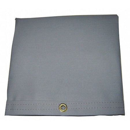 Mauritzon IHT-06-1020 Heavy Duty Tarp, 9 ft 4 in x 19 ft 6 in, 20 Mil, Gray, Polyester Coated Cotton Canvas