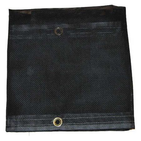 Mauritzon MBT-12-04-1620 Standard Duty Tarp, 15 ft 9 in x 19 ft 9 in, 5 Mil, Black, Vinyl, Tear Resistant, UV Resistant