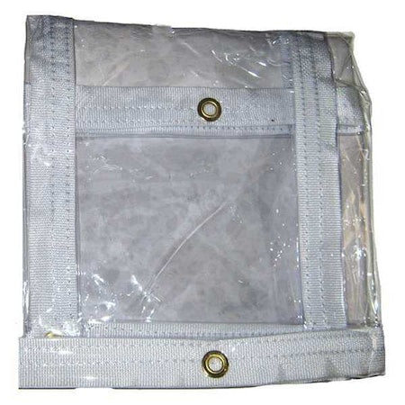 Mauritzon T-PVC20-1012 Heavy Duty Tarp, 9 ft 6 in x 11 ft 6 in, 20 Mil, Clear, Vinyl, Mildew Resistant