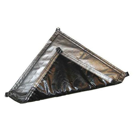Mauritzon ITP-02-1012 Heavy Duty Tarp, 10 in x 11 ft 6 in, 0.127 Mil, Black, Polyethylene, UV Resistant