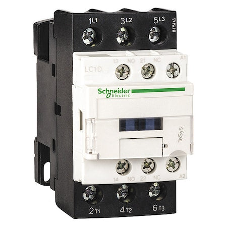 Schneider Electric LC1D32M7 IEC Magnetic Contactor, 1NC/1NO, 220V AC, 3 P, Non-Reversing, Screw Clamp