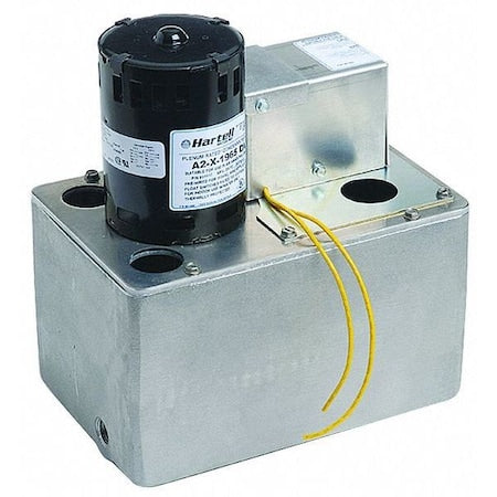 Hartell A2X-1965 Condensate Pump, 1/10 HP, 1 gal, 115/230V AC