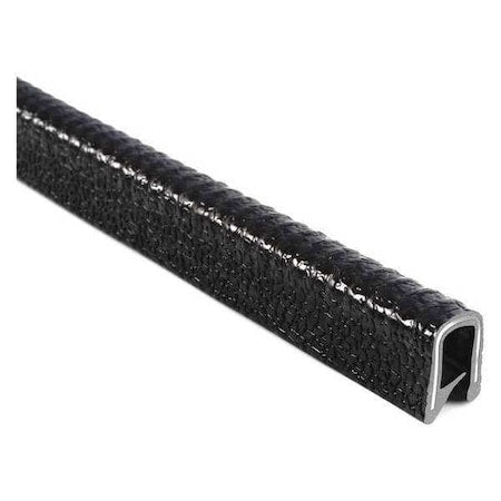 Trim-LOK 1645SB3-338-400 Edge Trim, PVC, Metal, 400 ft Length, 1/2 in Overall Width, Style: Edge Trim with Single Grip Tongue