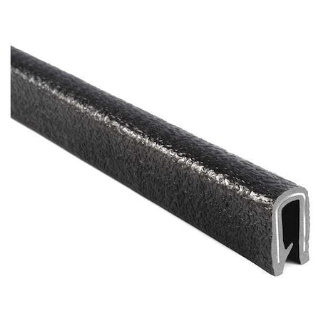 Trim-LOK 1640SB3-708-100 Edge Trim, PVC, Metal, 100 ft Length, 1/2 in Overall Width, Style: Edge Trim with Single Grip Tongue